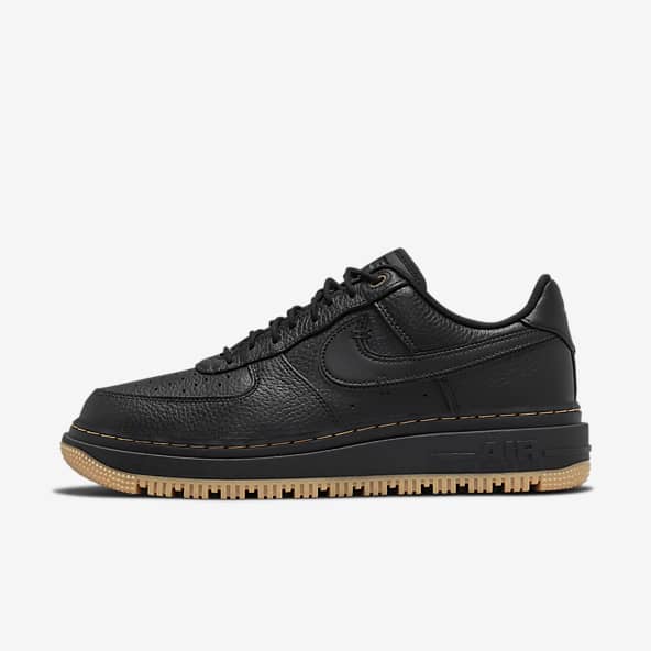 Schwarze Air Force 1 Schuhe. Nike DE